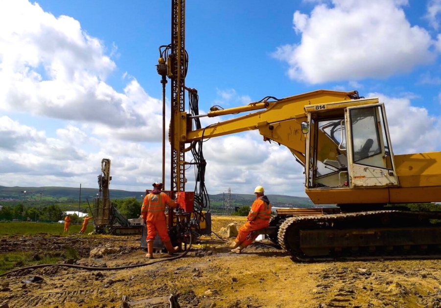 Drilling and treatment of abandoned shallow coal mineworkings on a site in Burnley