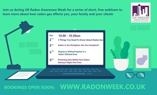 2nd November 2020 - Radon Awareness Week